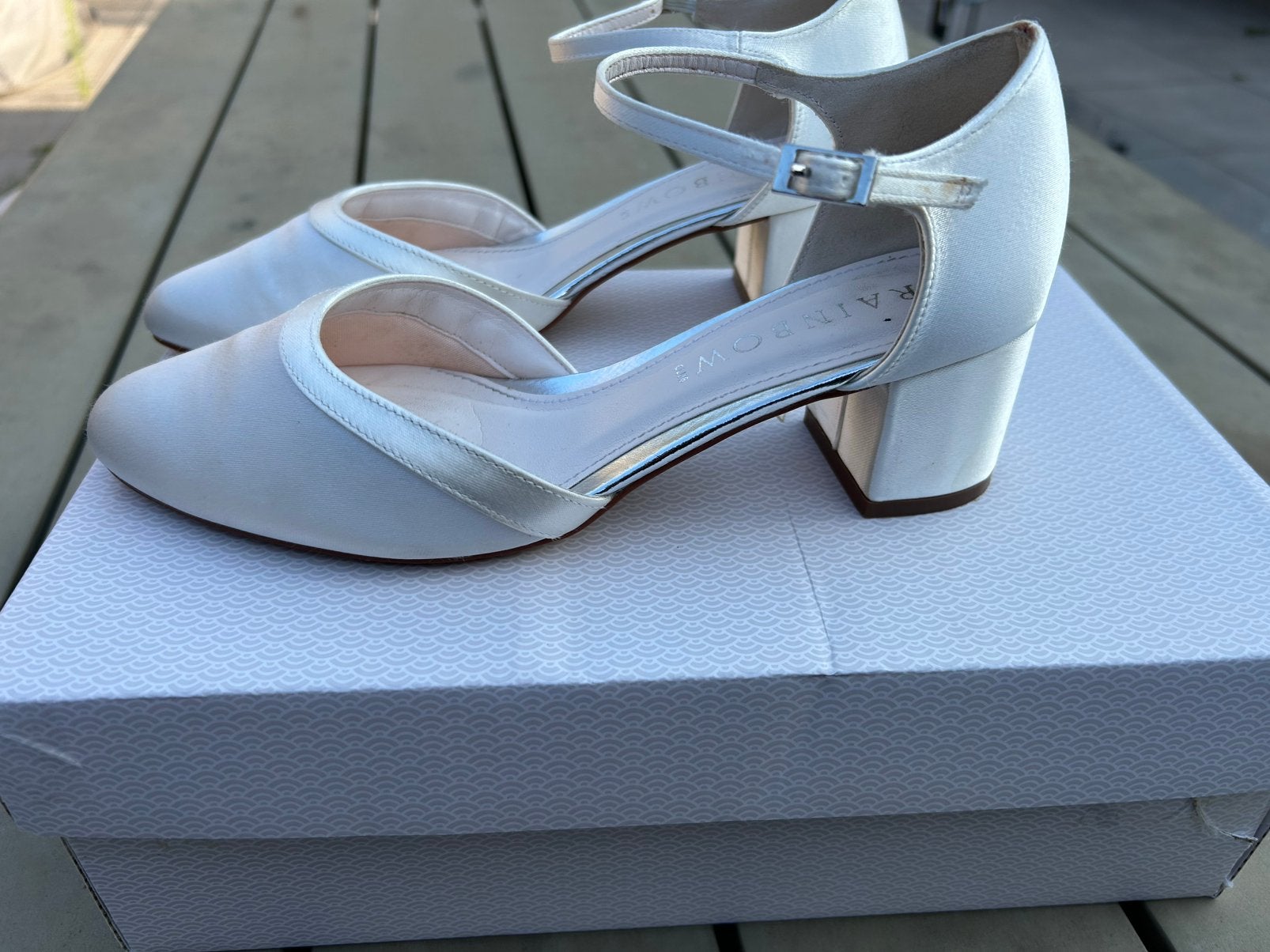 Trouwschoenen rainbow club maat 36, Ophalen of Verzenden, Zo goed als nieuw, Wit, Schoenen