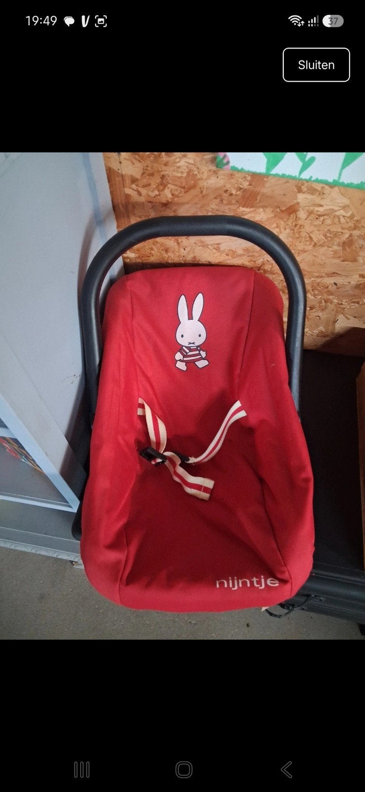 poppen maxi cosi van nijntje, Ophalen of Verzenden, Zo goed als nieuw