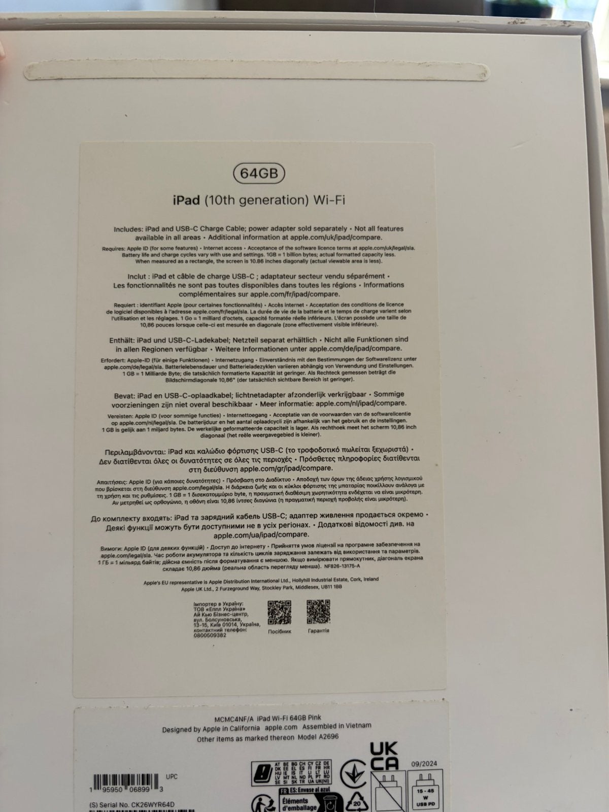 Foto 4 van Apple ipad roze 10the generation 64GB