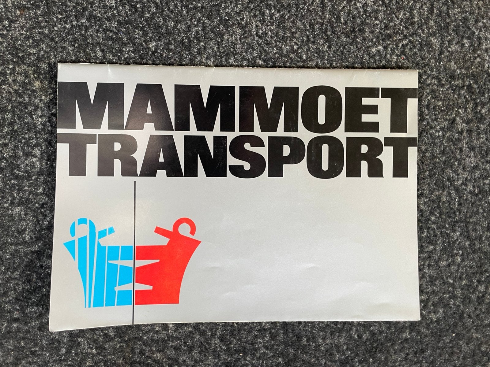 Bedrijfsdocu van Mammoet en Lastra, Ophalen of Verzenden, Zo goed als nieuw