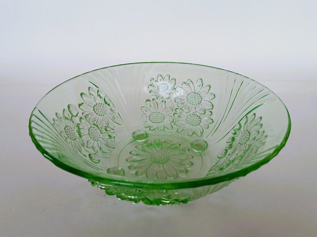 Schaal Fruitschaal Persglas Art Deco, Antiek en Kunst, Ophalen of Verzenden