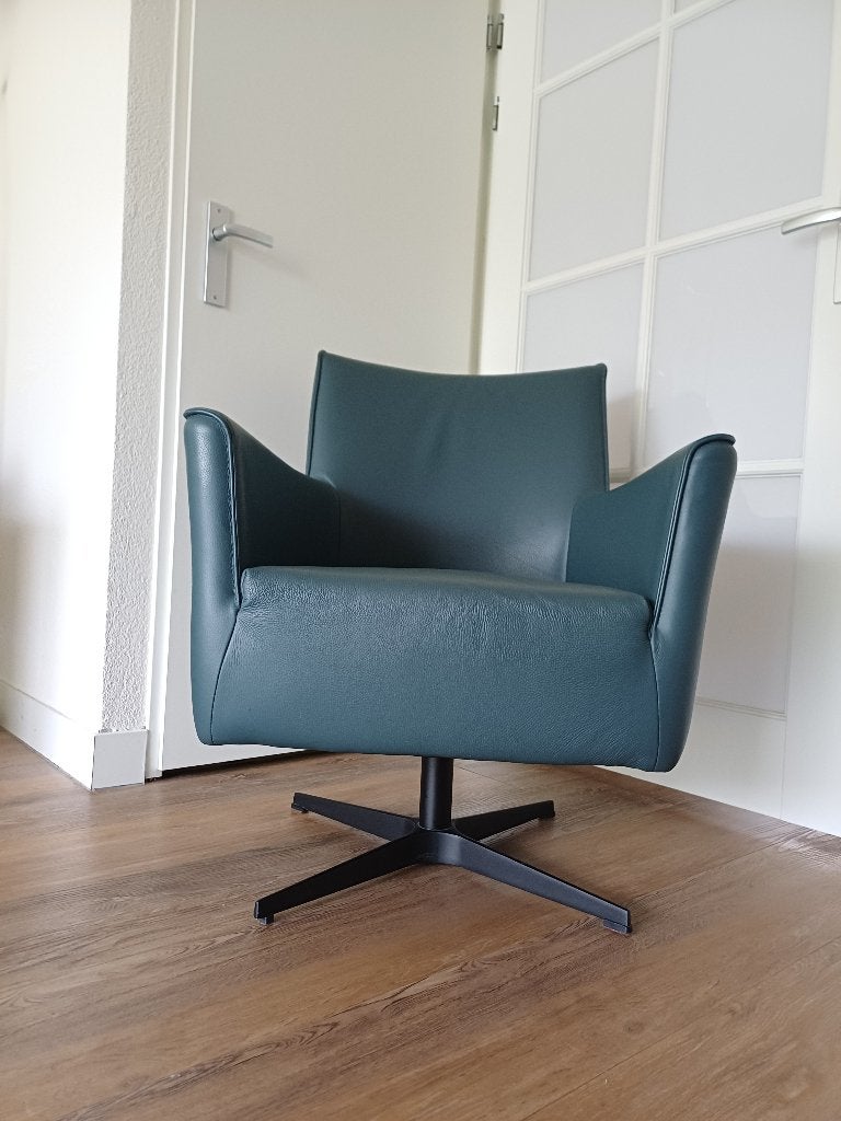 Topform fauteuil, Huis en Inrichting, Fauteuils, Ophalen, Gebruikt, 50 tot 75 cm, Leer