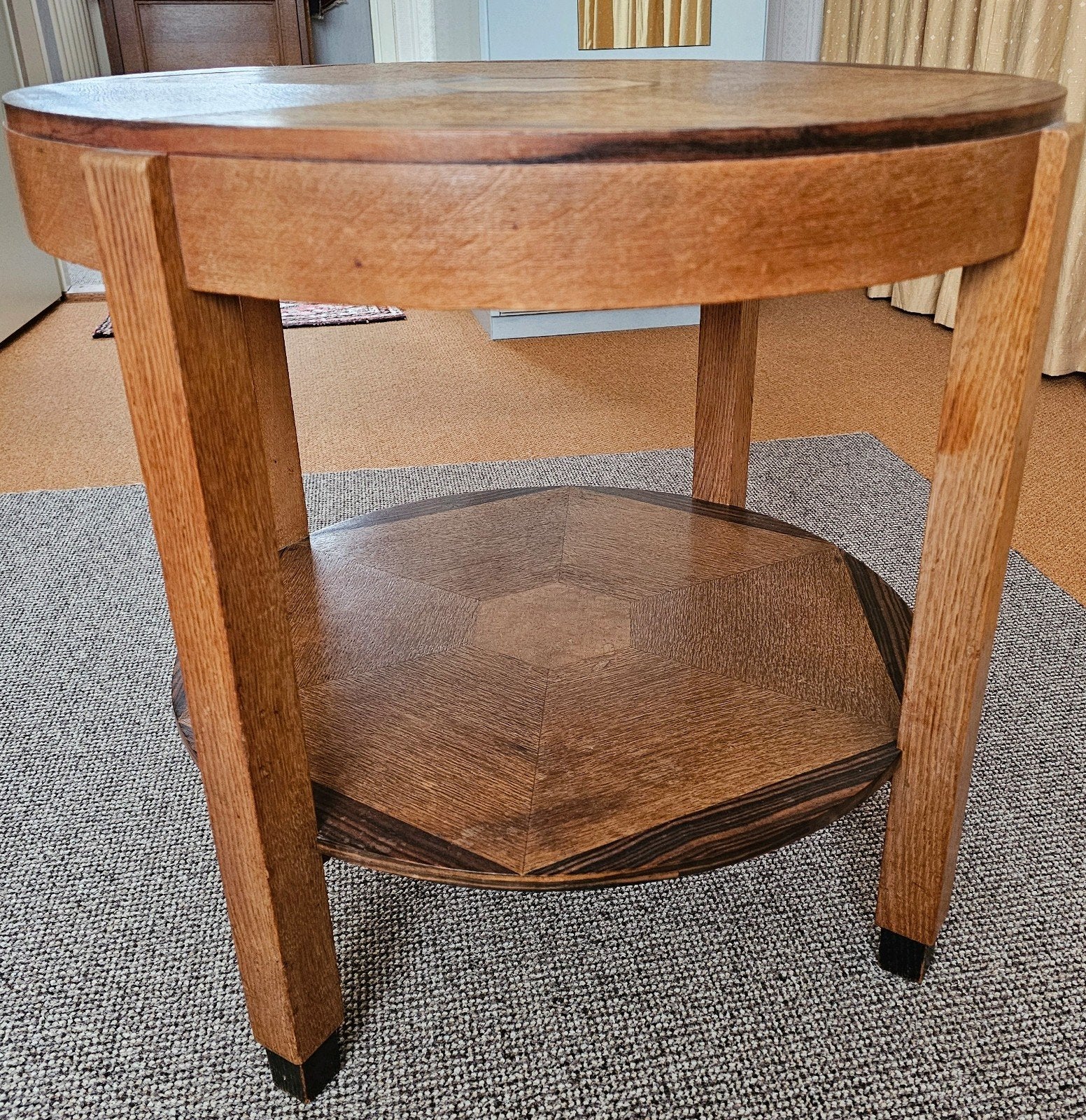 Art Deco Amsterdamse School salon/ bijzettafel, Ophalen