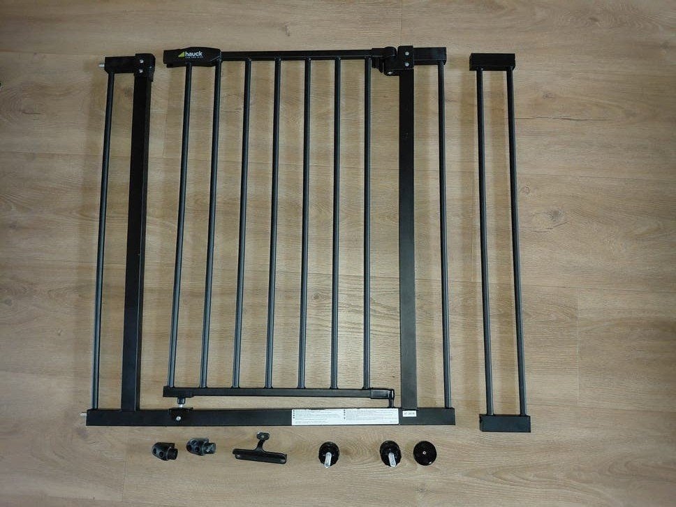 Hauck Close'n Stop Veiligheidshekje + 9 cm verlenging 75-89, Ophalen of Verzenden, Zo goed als nieuw, Klemhekje, Metaal of IJzer