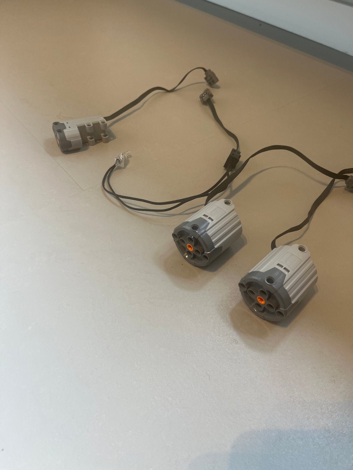 Lego Technic Power Functions: 2x XL motoren, Servo, LED's, Gebruikt, Lego, Overige typen, Ophalen of Verzenden