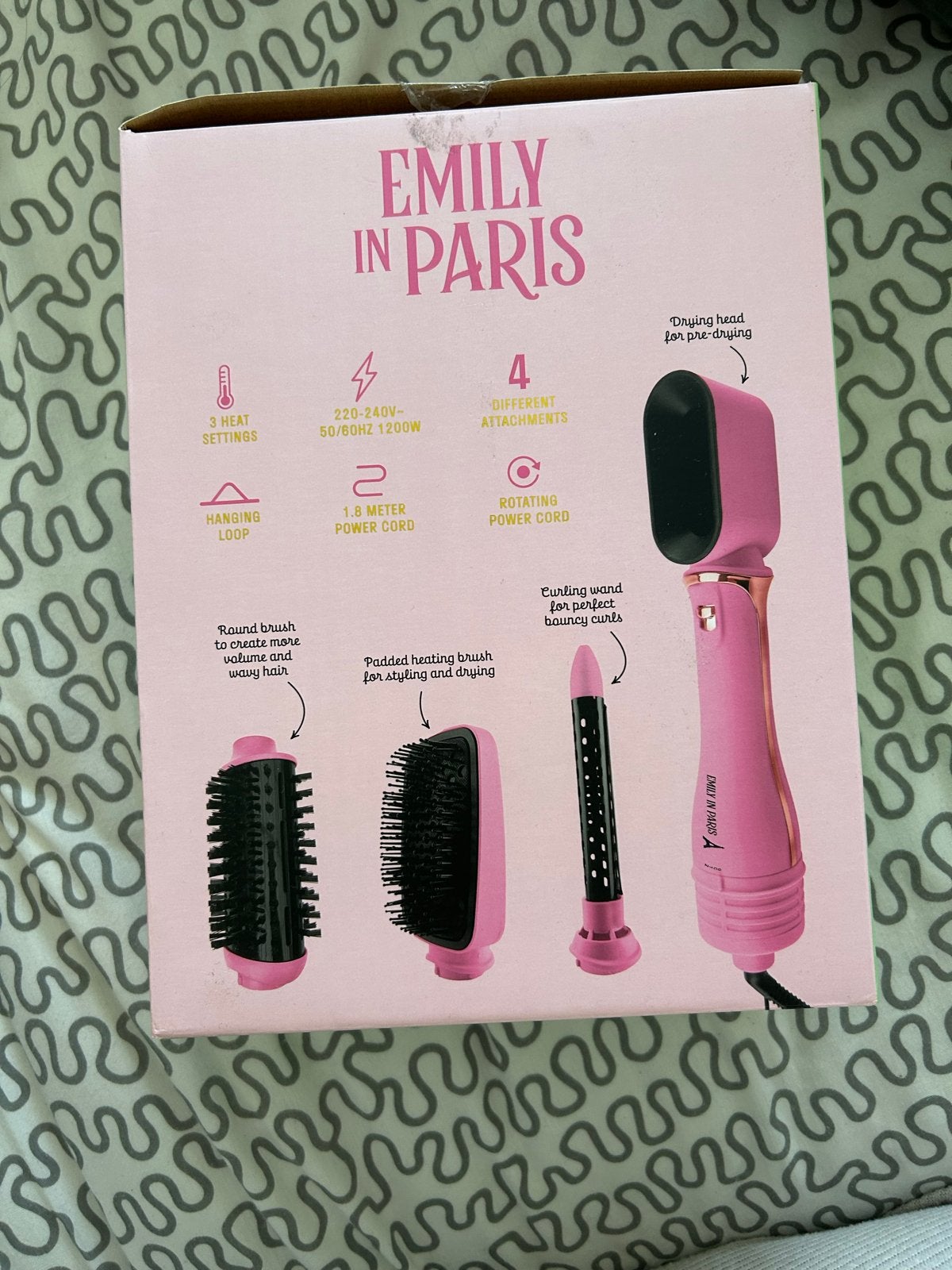 Emily in Paris 4-in-1 Föhnborstel Set - Nieuw, Ophalen, Nieuw, Haarverzorging