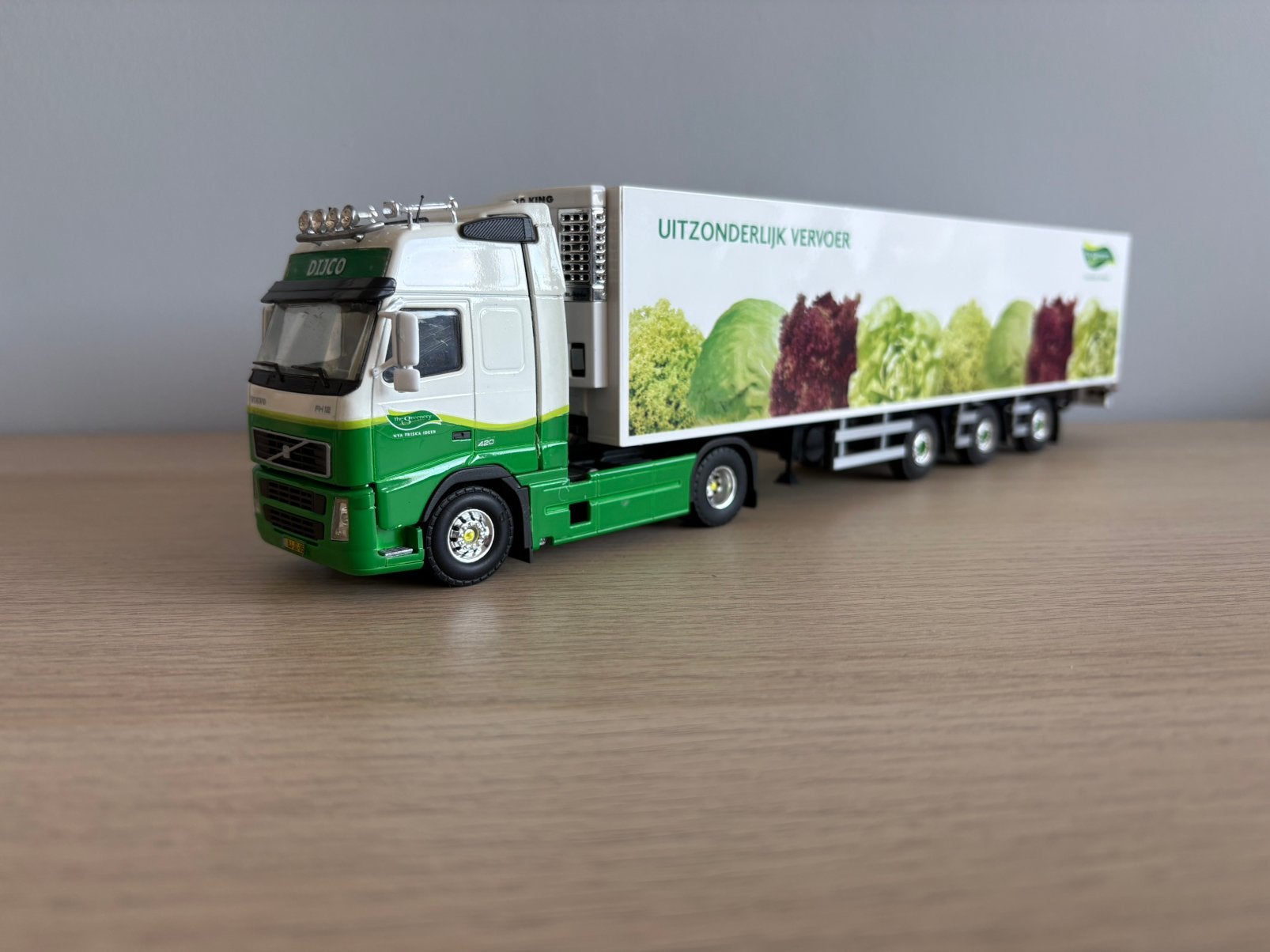 Tekno Volvo FH12 met koeloplegger Dijco Greenery, Ophalen, Nieuw, Bus of Vrachtwagen, Tekno