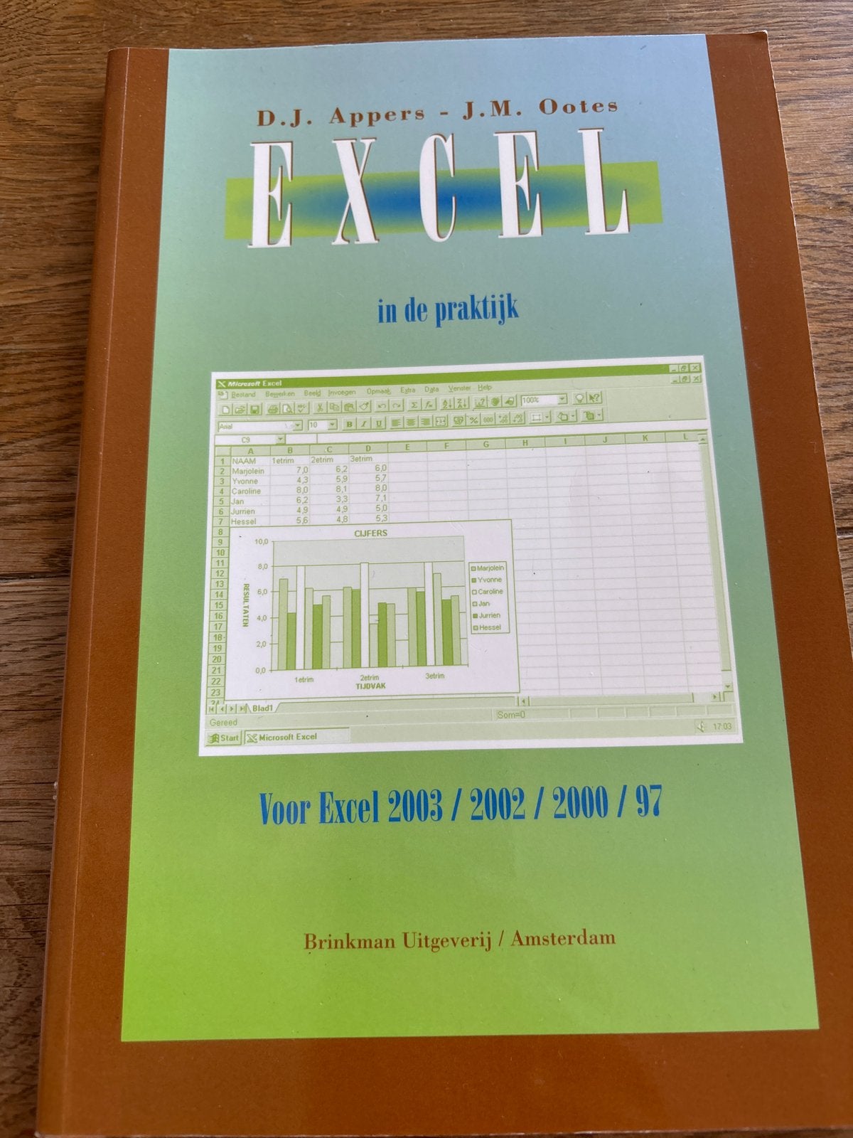 Excel in de praktijk - D.J. Appers - J.M. Ootes, Boeken, Informatica en Computer, Ophalen of Verzenden, Gelezen, Software