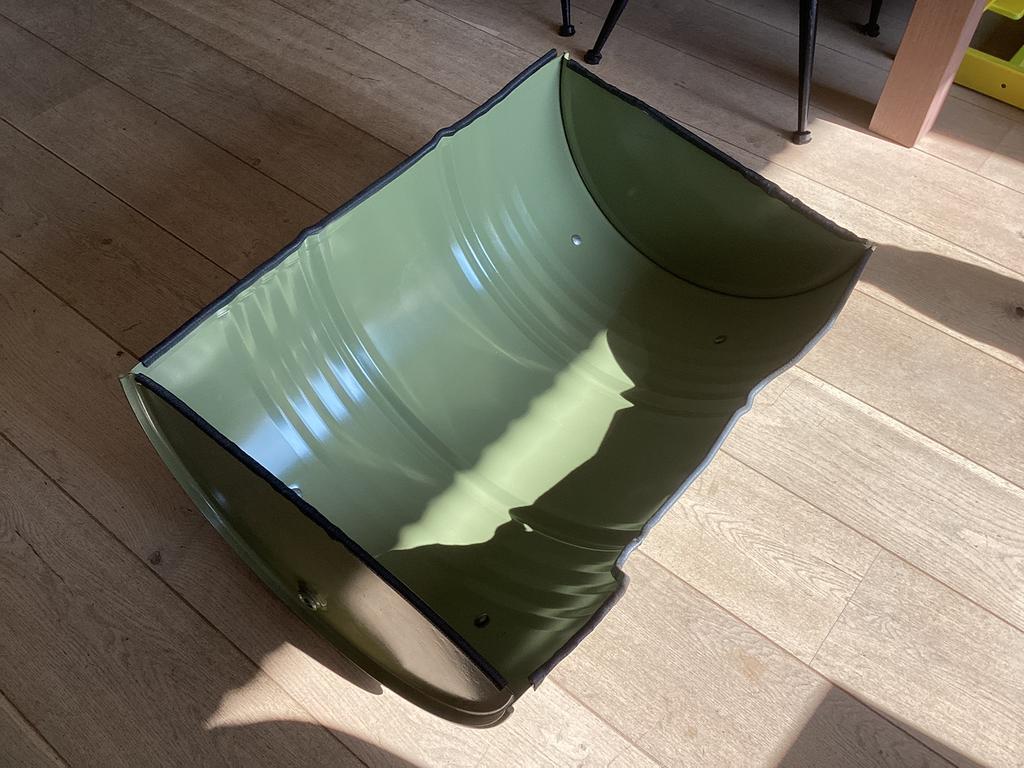 Groene hondenmand / olievat, Dieren en Toebehoren, Ophalen, Gebruikt, Overige