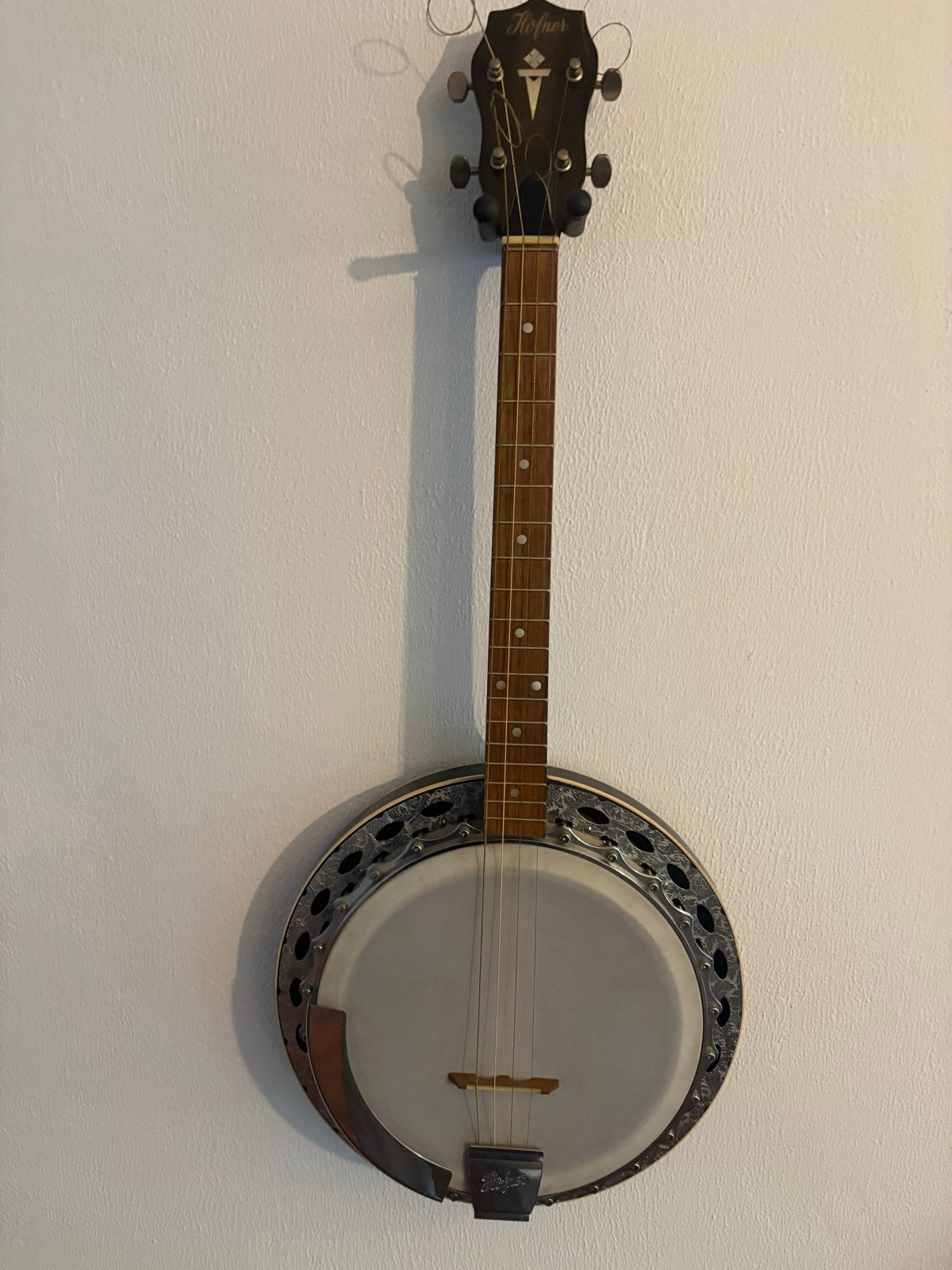 Hofner Banjo - Vintage 4-snarig instrument, Ophalen, Gebruikt, Tenorbanjo