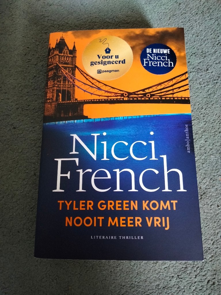 Nicci French - Tyler Green Komt Nooit Meer Vrij (Gesigneerd), Boeken, Ophalen, Zo goed als nieuw, Nicci French