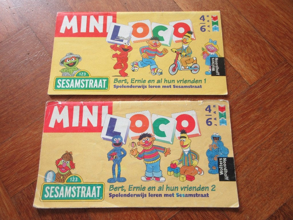 2 x boekjes Loco Mini Sesamstraat, Kinderen en Baby's, Speelgoed | Educatief en Creatief, Ophalen of Verzenden, Gebruikt, Puzzelen