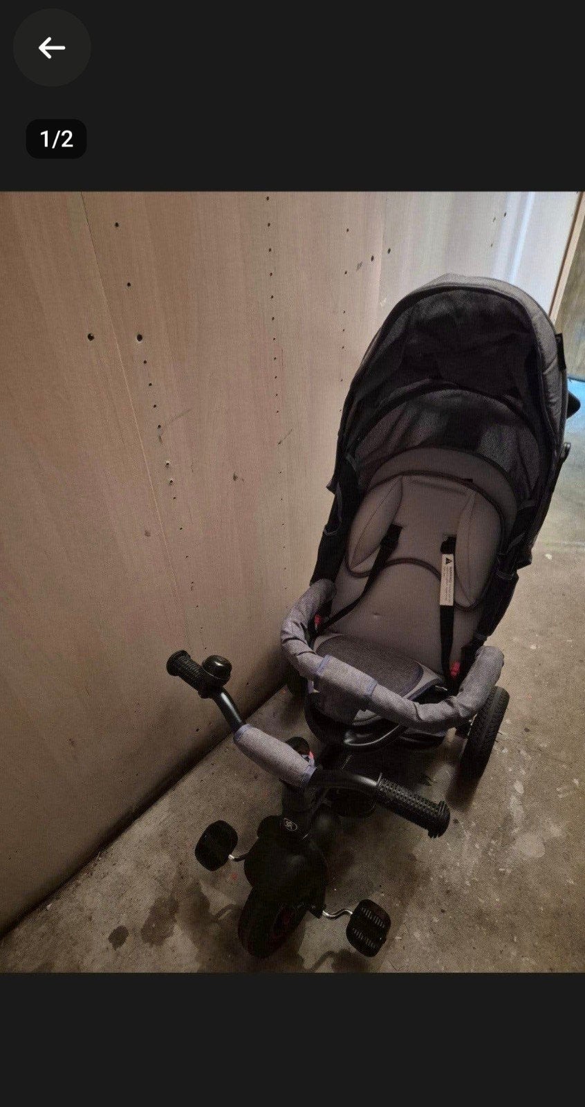HyperMotion 3-in-1 Driewieler met Duwstang en Zonnekap, Ophalen, Gebruikt, Overige typen
