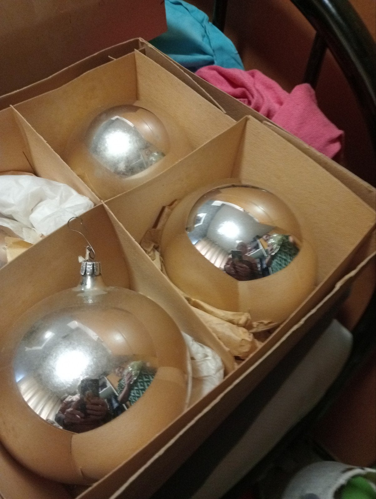 kerstballen oud zilver, Diversen, Ophalen