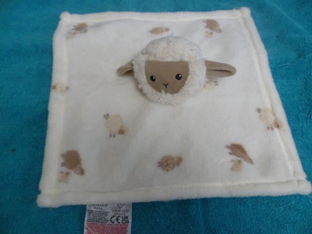 Ecru velours schaap doekje lapje anv Primark baby, Kinderen en Baby's, Speelgoed | Knuffels en Pluche, Zo goed als nieuw, Overige typen