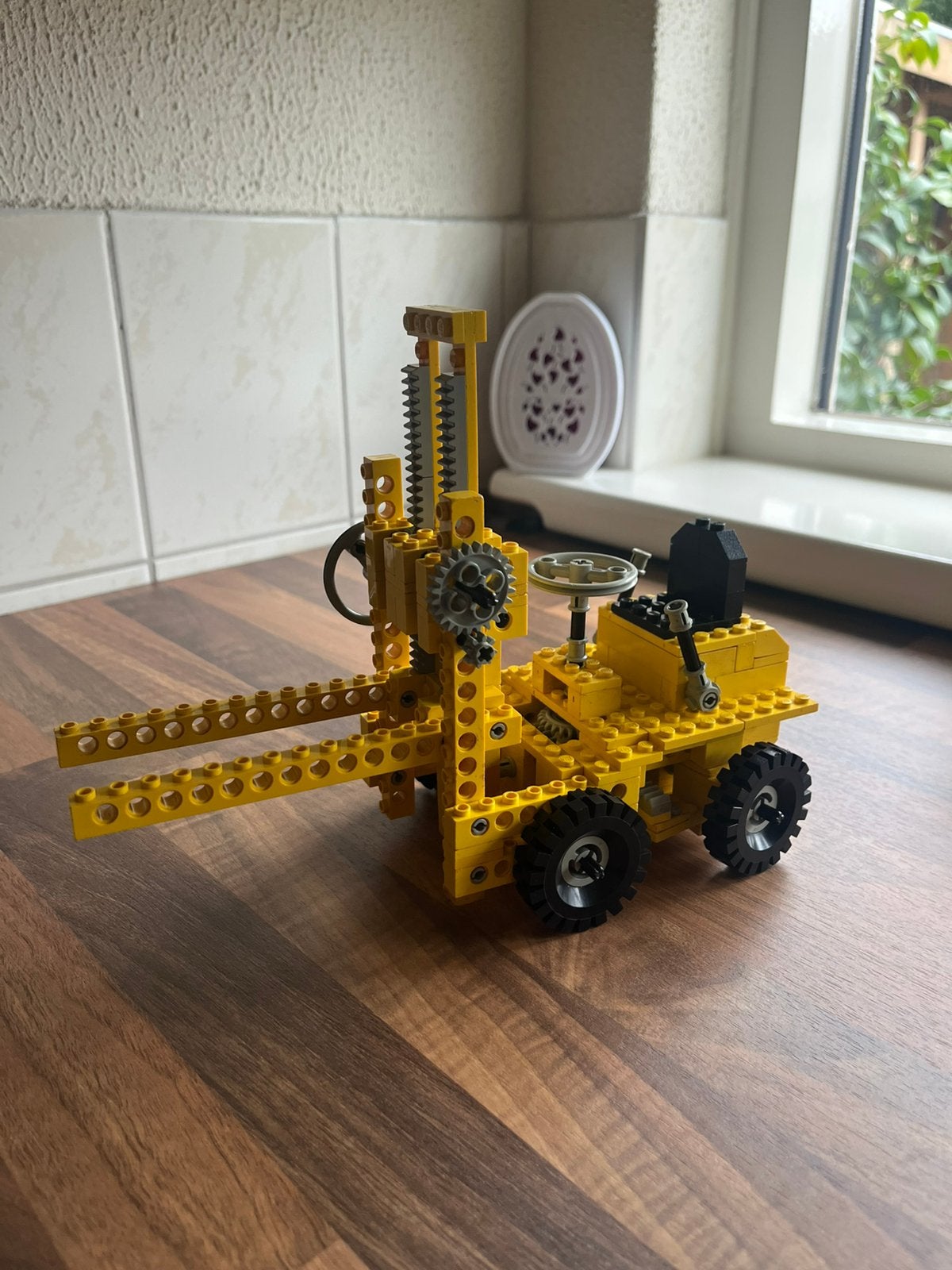 LEGO Technic 850 Vorkheftruck – Compleet  – Vintage, Gebruikt, Lego, Ophalen of Verzenden, Complete set