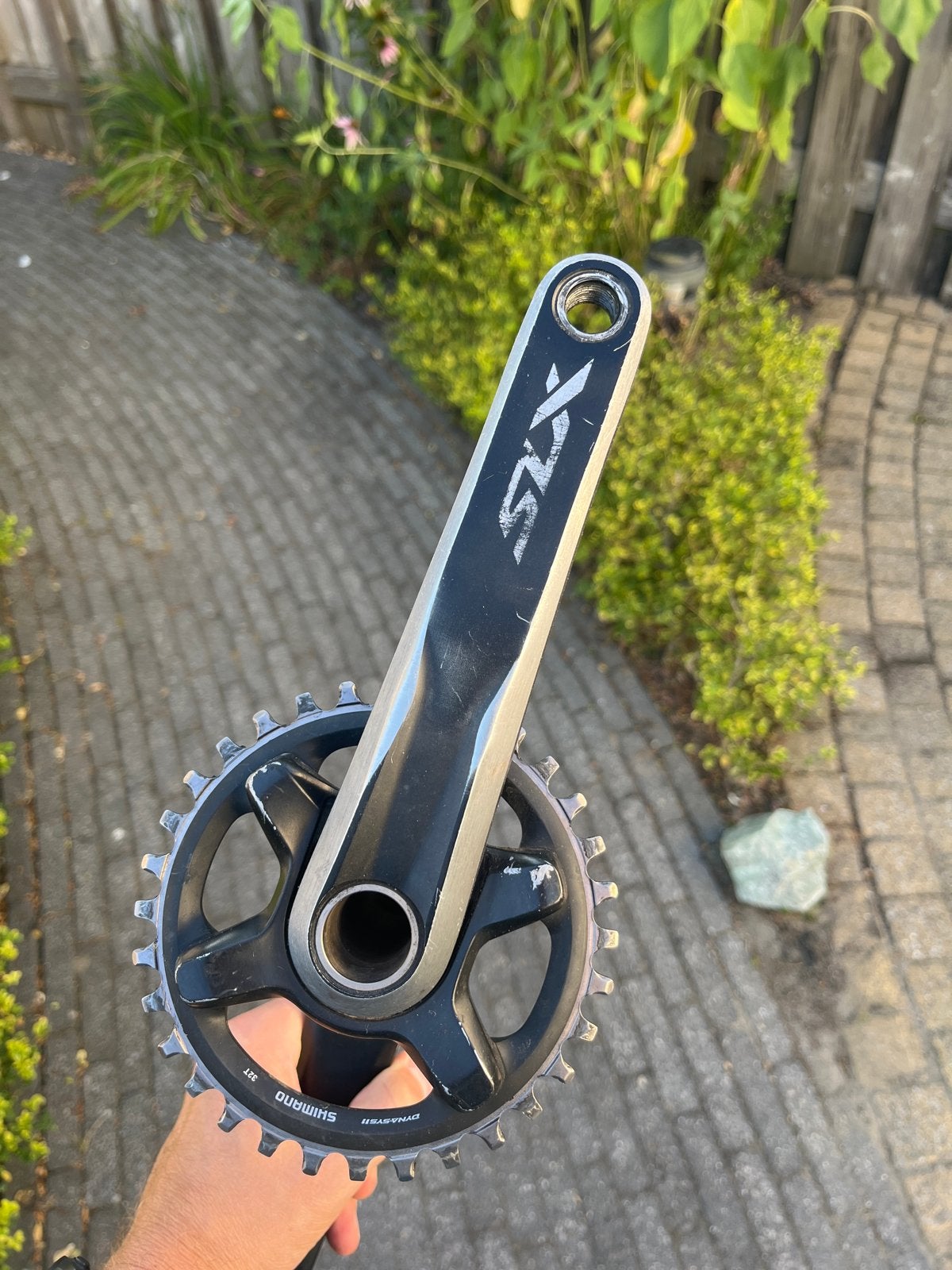 Shimano SLX Crankstel FC-M7000-11-B 175mm 32T, Gebruikt, Aluminium, Mountainbike, Ophalen