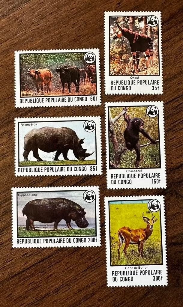 Congo Brazzaville 1978 Dieren  Postzegels ongebruikt, Ophalen of Verzenden, Overige landen