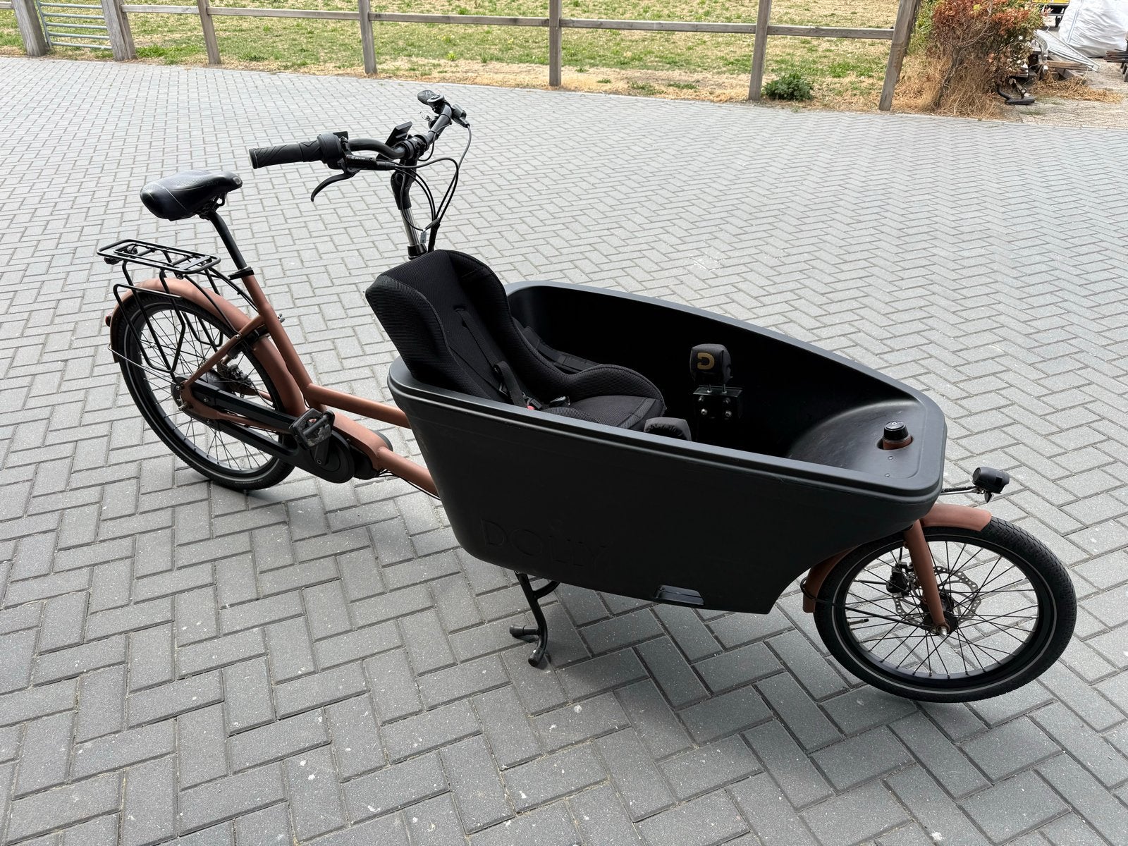 Dolly-Bikes Bakfiets zeer compleet slechts 930km, Elektrisch, Zo goed als nieuw, 2 kinderen, Schijfrem