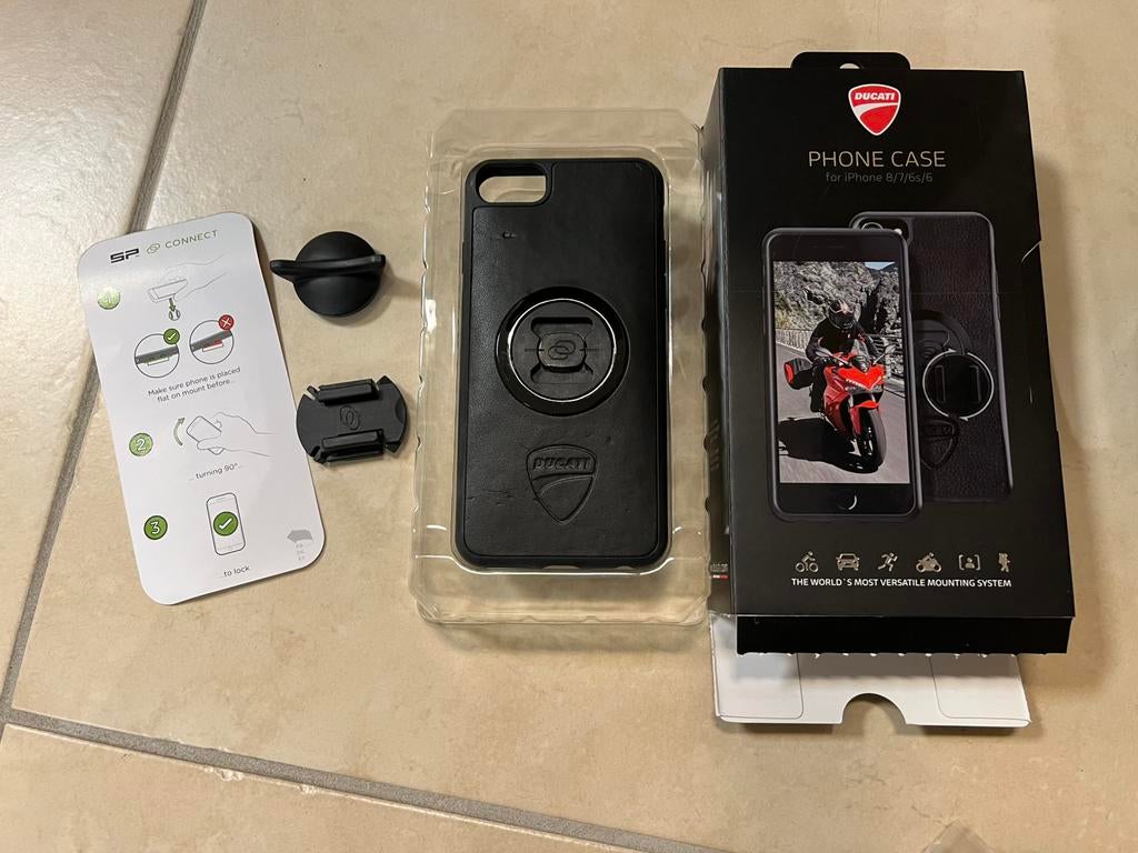Ducati SP Connect moto Phonecase iphone 6/7/8, Telecommunicatie, Zwart, Overige merken, IPhone 8, Ophalen of Verzenden