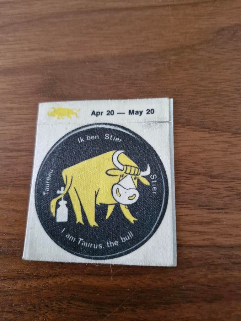 6763 Sticker Stier sterrenbeeld, Ophalen of Verzenden, Nieuw