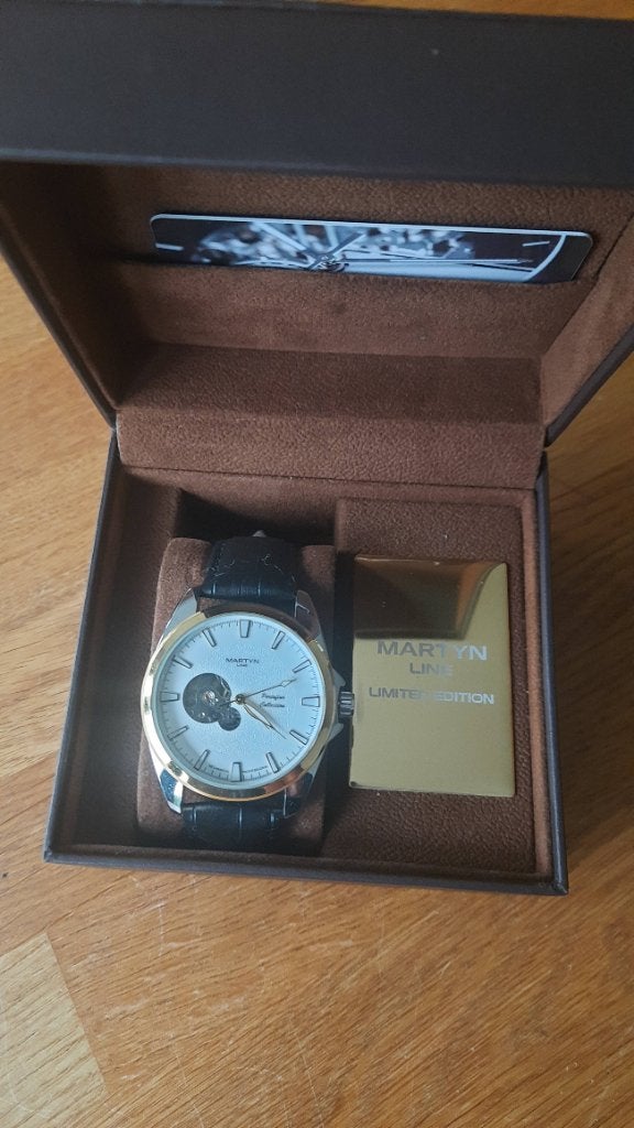 Martin Line Limeted edition horloge, Overige merken, Leer, Polshorloge, Nieuw