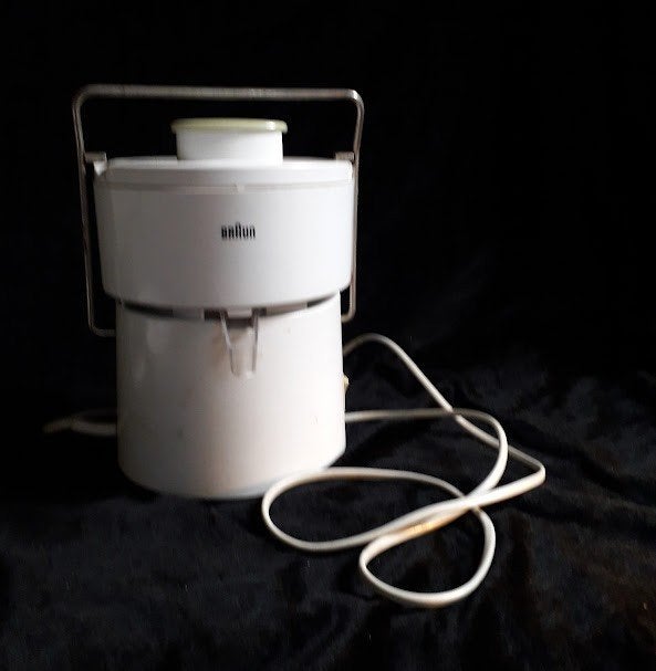 Vintage Braun Sapcentrifuge - Wit,     Goede Staat, Ophalen of Verzenden, Gebruikt, Elektrisch, Sapcentrifuge