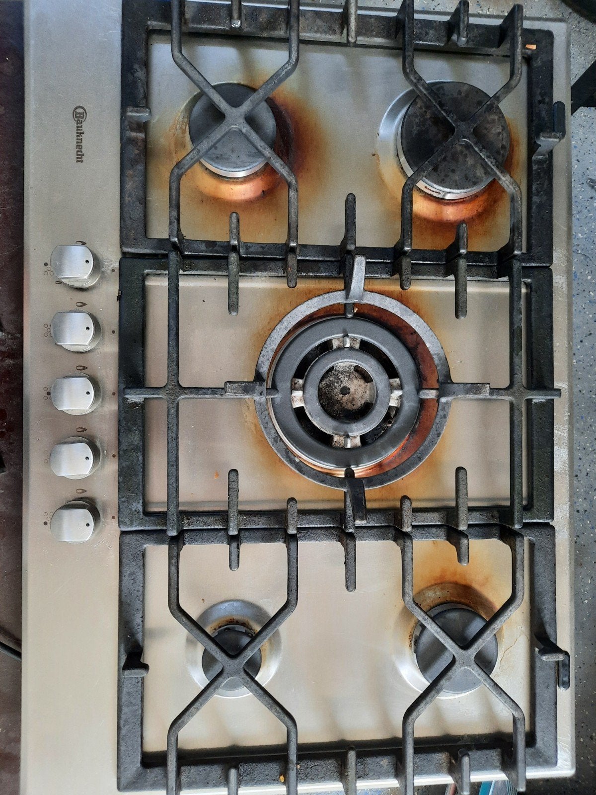 Bauknecht gasfornuis 73x52 cm buitenmaat, Ophalen, Gebruikt, Inbouw, Gas