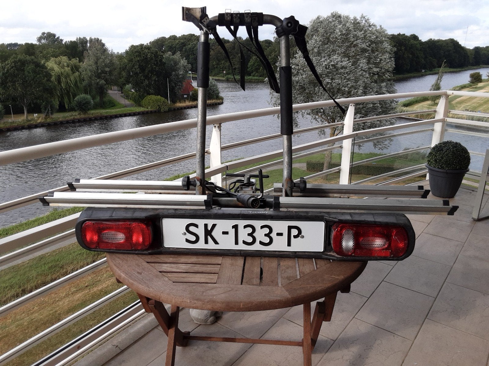 Twinny load fietsendrager kantelbaar mag 60 kilo drager, Ophalen, Gebruikt, Elektrische fiets, 2 fietsen