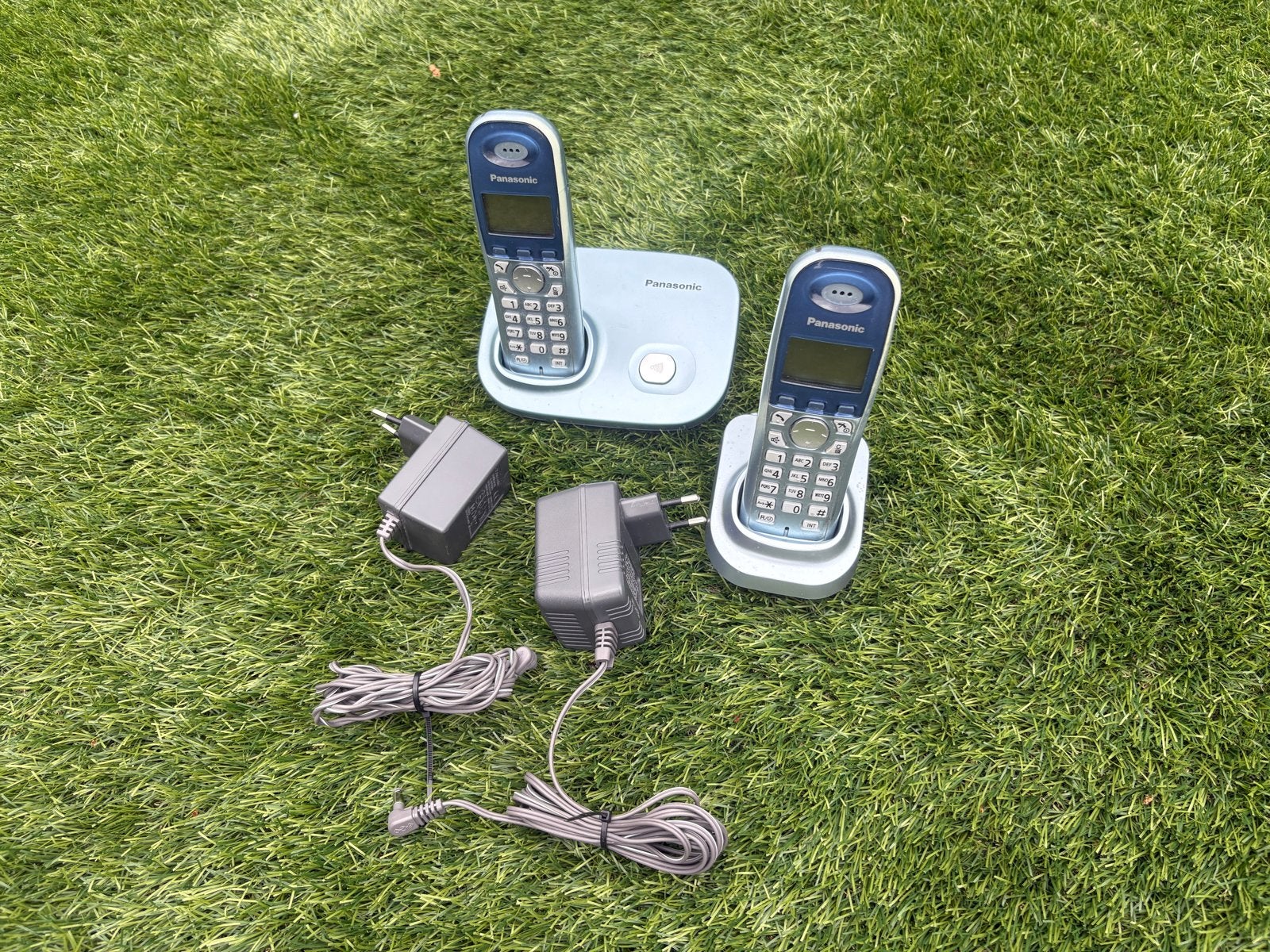 Panasonic DECT Telefoonset - 2 Handsets met Opladers, Telecommunicatie, Ophalen of Verzenden, Gebruikt, 2 handsets