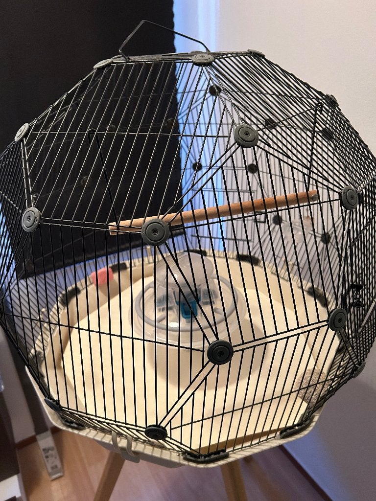 Omlet Geo vogelkooi, Ophalen, Gebruikt, Metaal, Vogelkooi