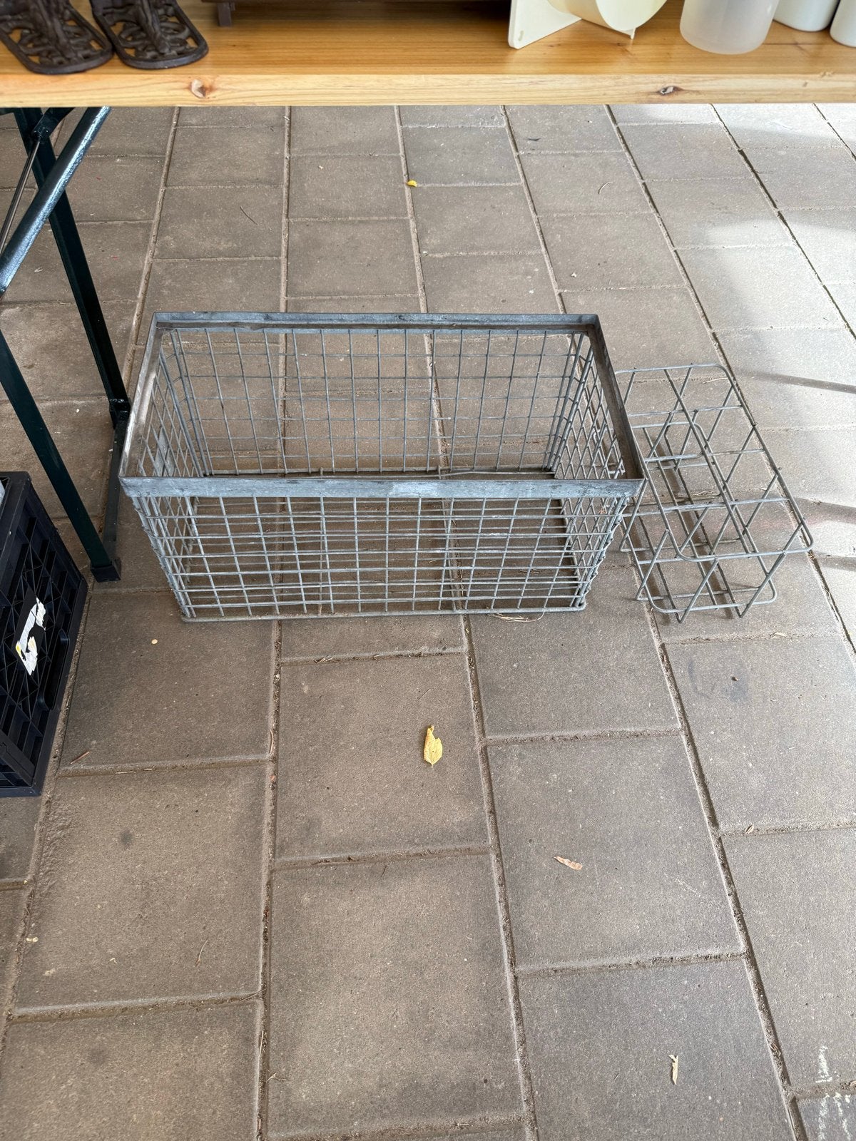 Metalen draadmand - ideaal voor opslag of decoratie, Huis en Inrichting, Ophalen, Gebruikt, Mand, Met opbergruimte