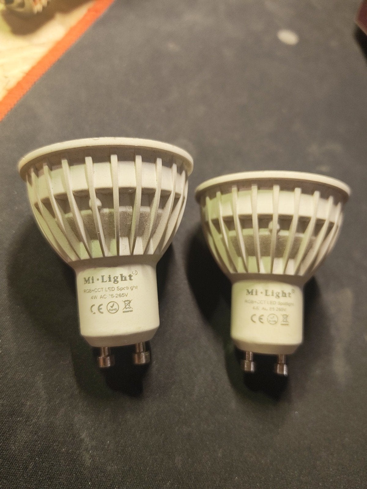 Mi-Light RGB+CCT LED Spotlights GU10 4W (2 beschikbaar, Led-lamp, Gebruikt, Meerkleurig, GU10
