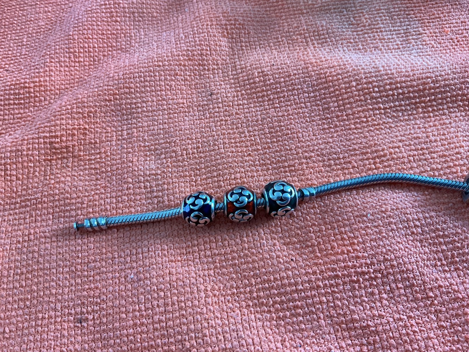 Originele Pandora Bedel  Prijs per Stuk, Sieraden, Tassen en Uiterlijk, Bedels, Verzenden, Zo goed als nieuw, Zilver, Pandora