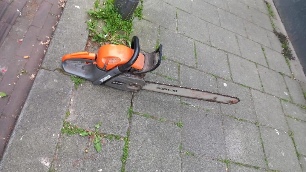 Daewoo DCS6524 Kettingzaag - Gebruikt, Doe-het-zelf en Verbouw, Gereedschap | Zaagmachines, Gebruikt, Daewoo, Kettingzaag, Ophalen of Verzenden