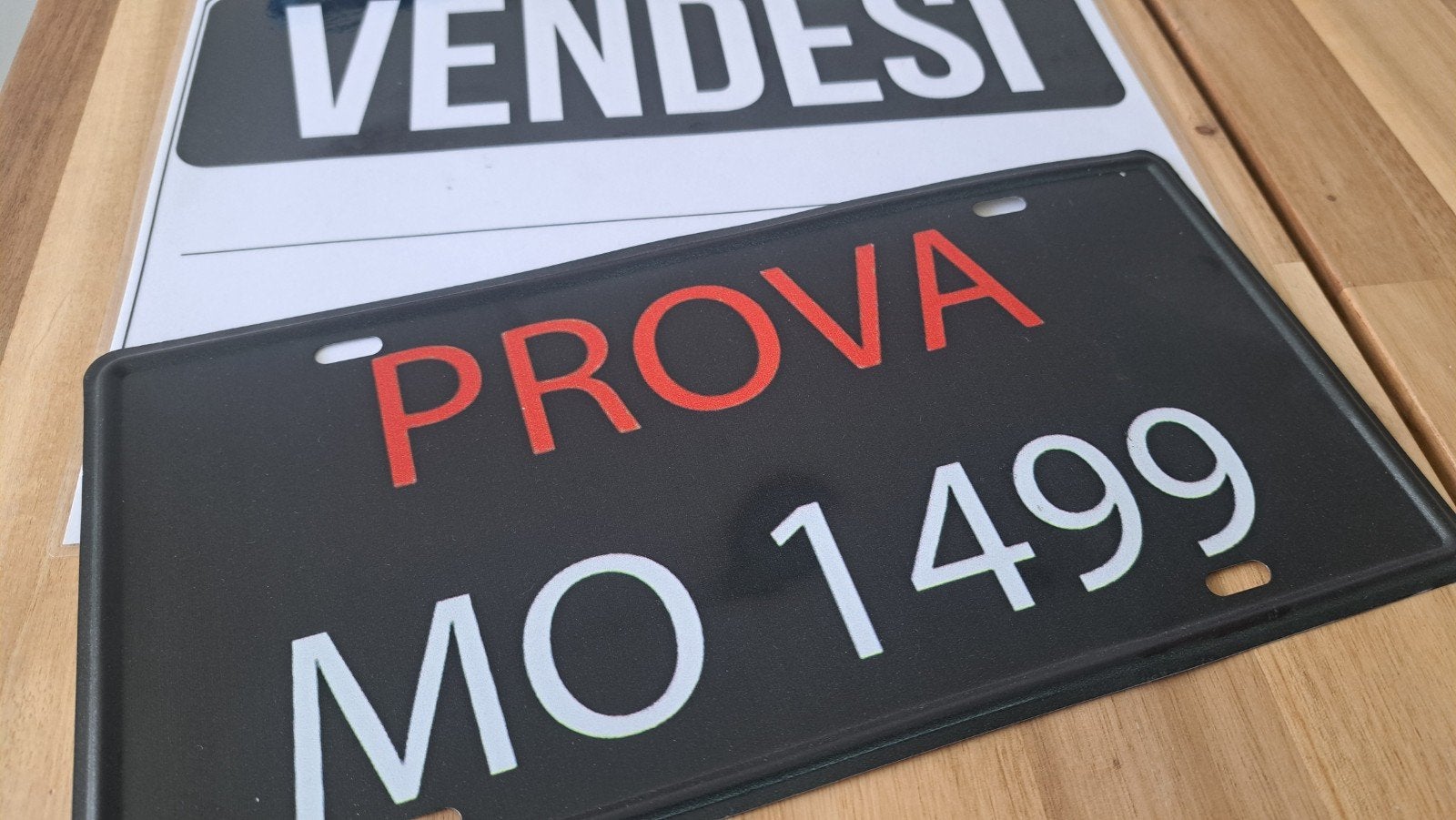 Retrobord PROVA MO 1499. 15X30CM., Ophalen of Verzenden