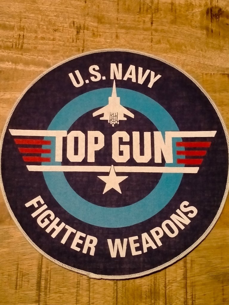 U.S. Navy Top Gun vintage kleding backpatch embleem logo, Ophalen of Verzenden, Zo goed als nieuw