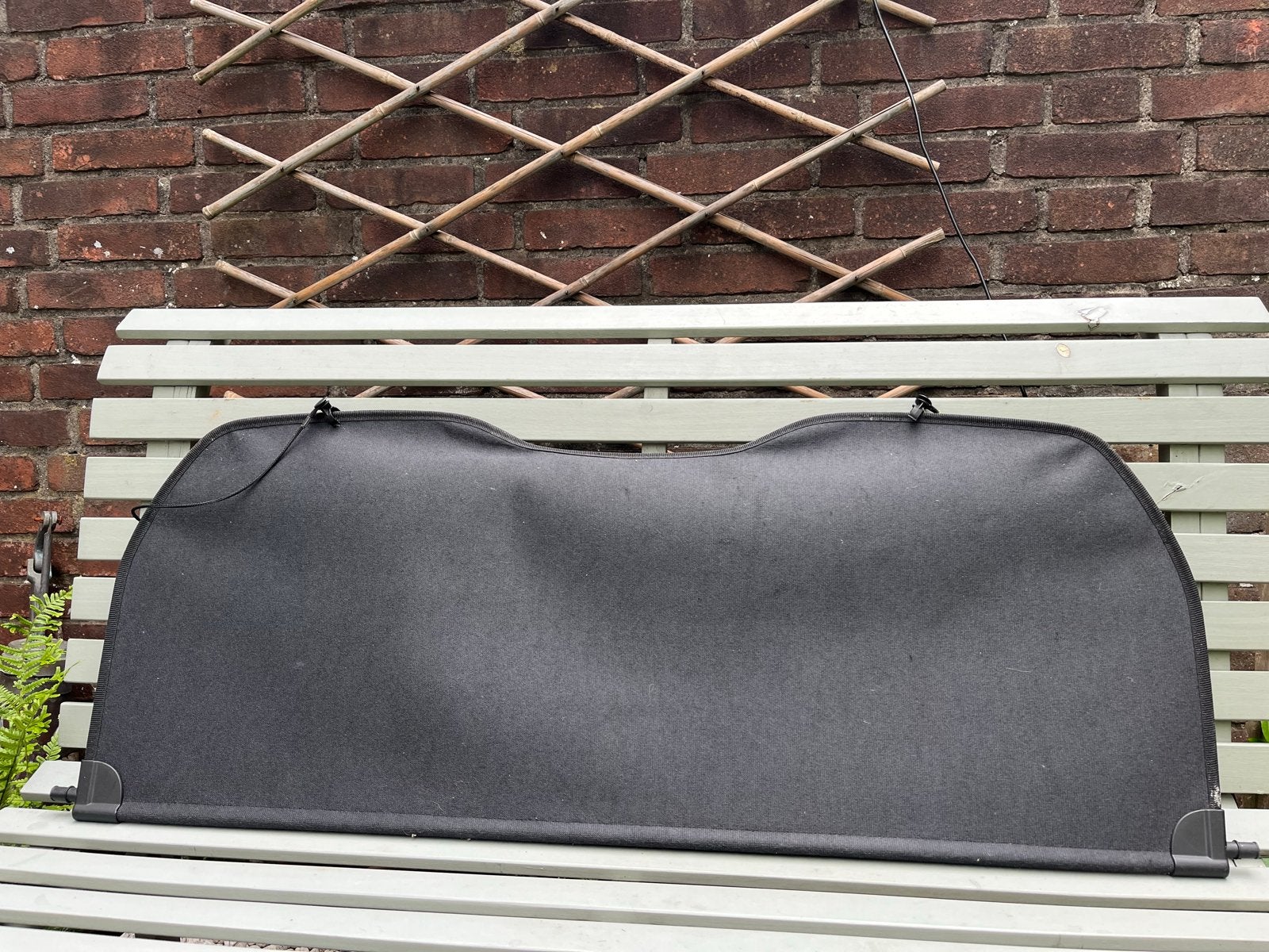 Stoffen hoedenplank voor kleine auto - compleet en heel, Gebruikt, Achterklep, Ophalen of Verzenden, Achter