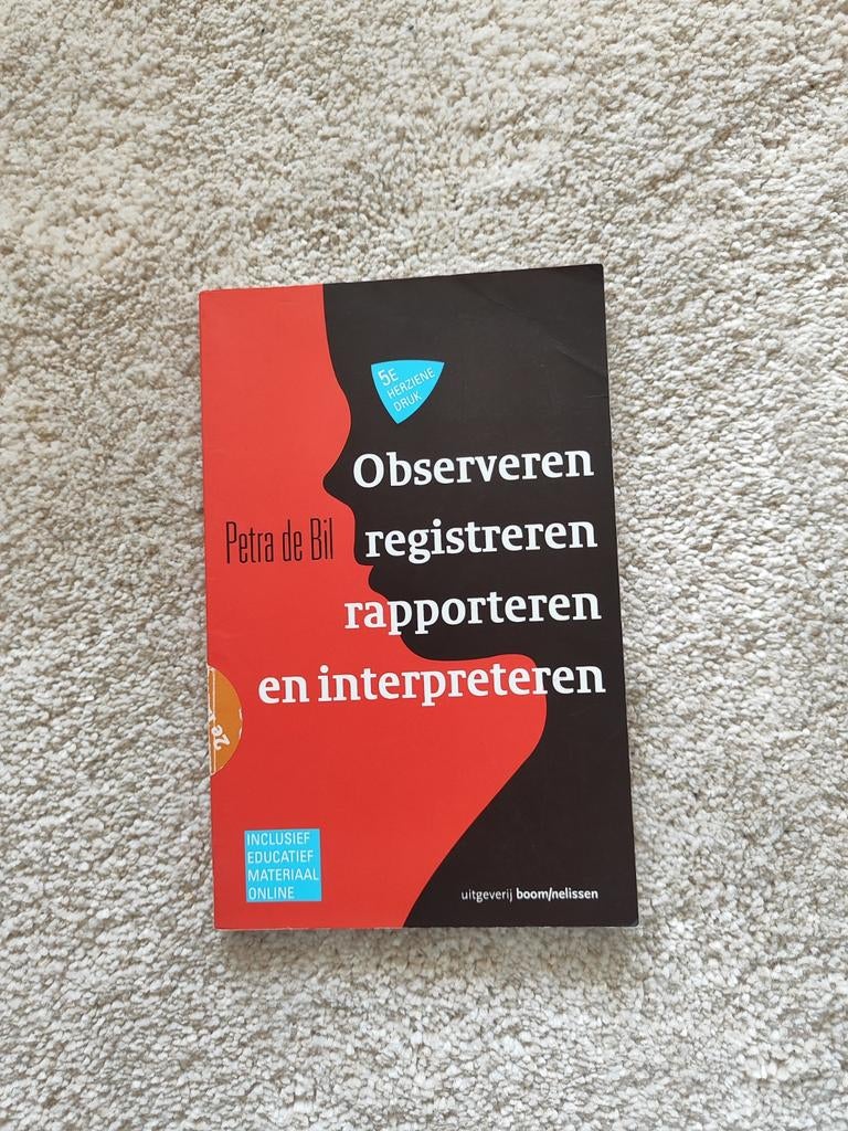 Observeren, registreren, rapporteren en interpreteren, Boeken, Studieboeken en Cursussen, Zo goed als nieuw, HBO, Gamma, Ophalen of Verzenden