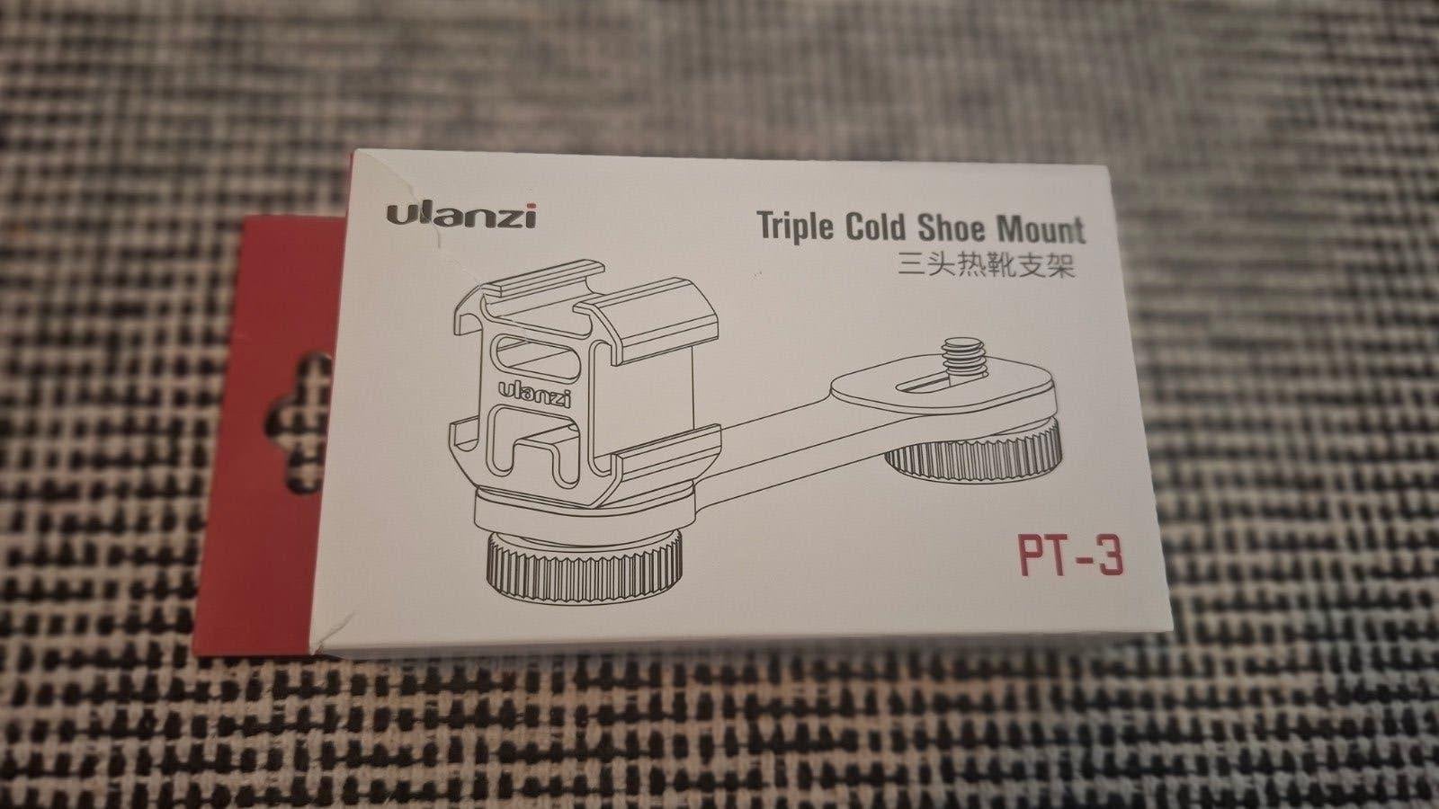 Ulanzi PT-3 Triple Cold Shoe Mount, Overige merken, Overige typen, Ophalen of Verzenden, Zo goed als nieuw