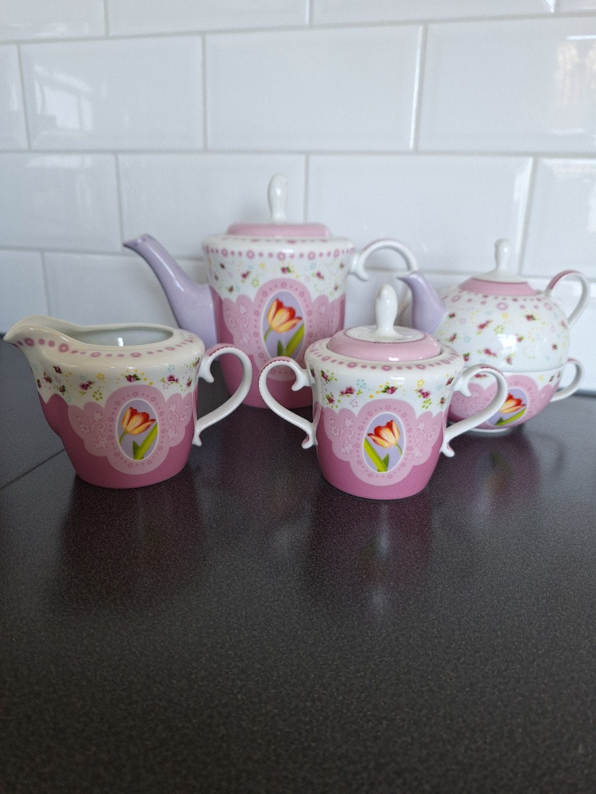 koffie +theepot+suikerpot +melkkan, Ophalen of Verzenden, Nieuw, Overige stijlen, Overige typen
