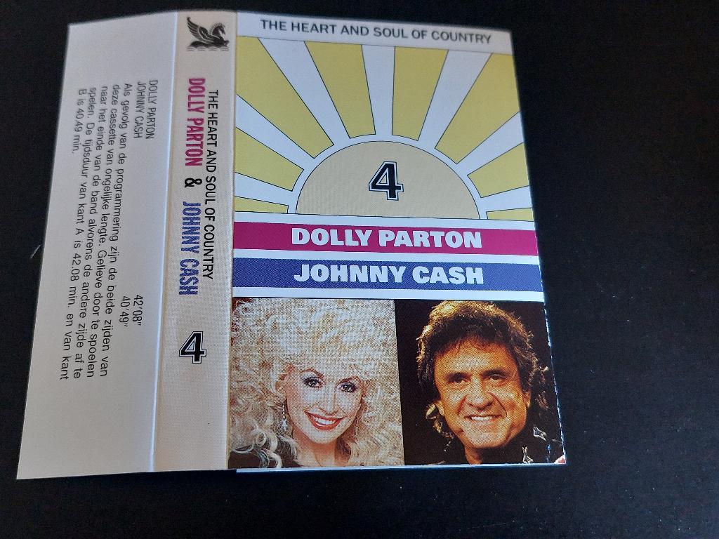 D. PARTON & J. CASH - THE HEART AND SOUL OF COUNTRY 4 (MC), 1 bandje, Ophalen of Verzenden, Zo goed als nieuw, Origineel