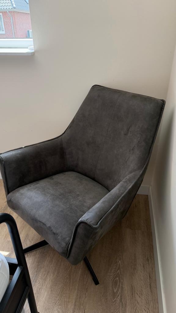 Comfortabele draaibare fauteuil - Zo goed als nieuw, Huis en Inrichting, Stoelen, Ophalen, Zo goed als nieuw, Eén, Stof