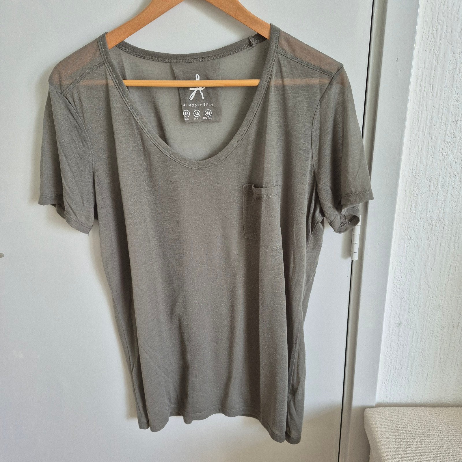 Groen dames shirt van ATMOSPHERE maat 44, Kleding | Dames, T-shirts, Maat 42/44 (L), Ophalen of Verzenden, Zo goed als nieuw, ATMOSPHERE