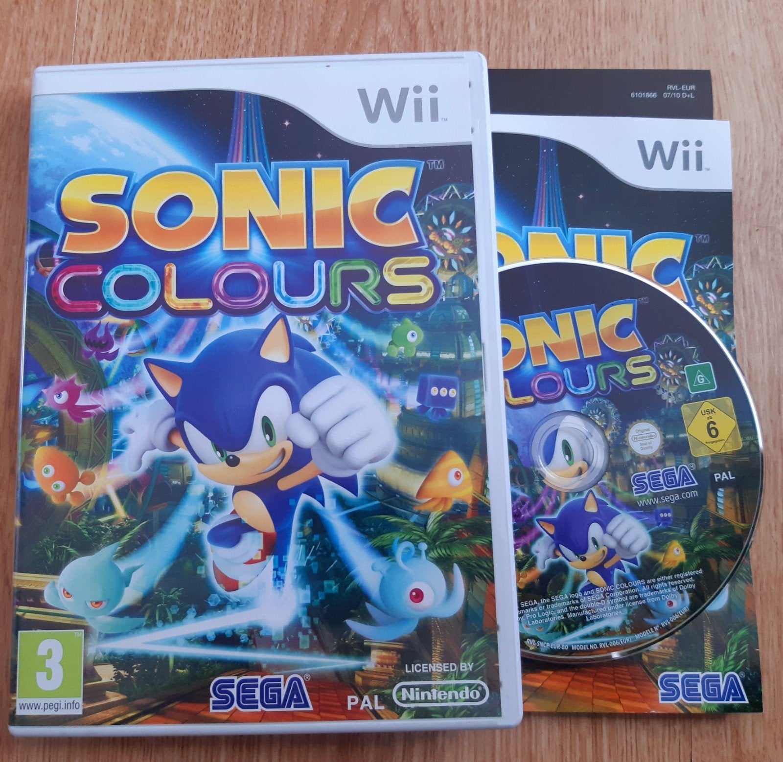 Sonic Colours - Wii, Avontuur en Actie, 1 speler, Ophalen of Verzenden, Zo goed als nieuw