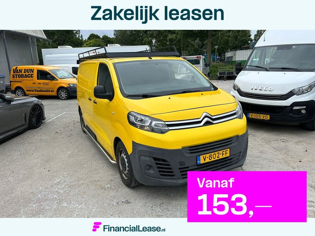 Citroen Jumpy 1.6 BlueHDI 95 Comfort 3 pers airco, Voorwielaandrijving, Stof, Euro 6, Citroën