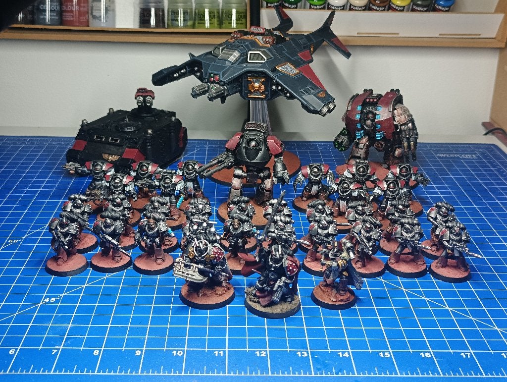 Warhammer The Horus Heresy Dark Angels Army, Gebruikt, Warhammer, Ophalen of Verzenden, .