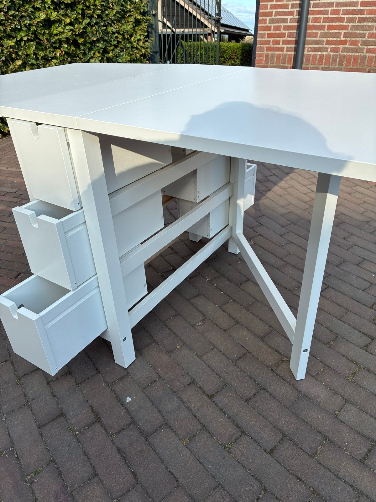Ikea klaptafel, wit, zo goed als nieuw, Ophalen