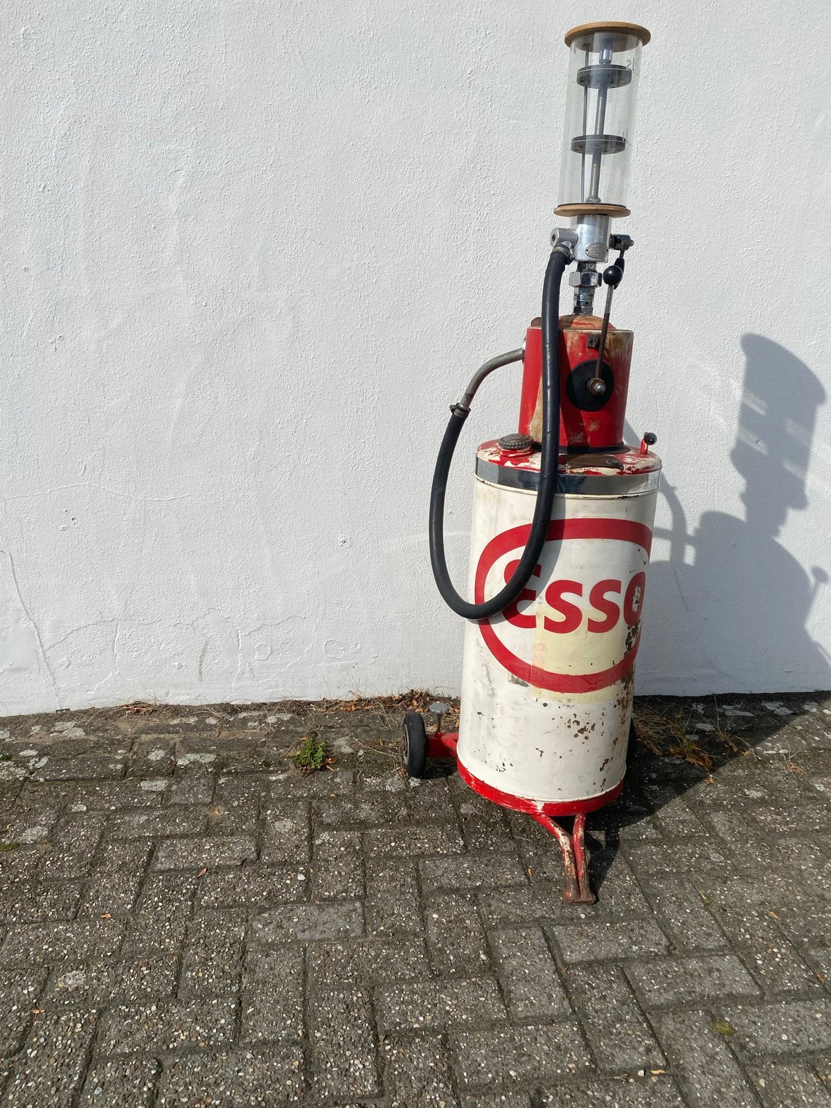Vintage Esso tweetakt benzinepomp - Bereila Bedum Holland, Ophalen