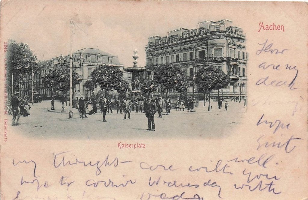 703-164-019 Aachen Kaiserplatz, Verzenden, Voor 1920, Duitsland